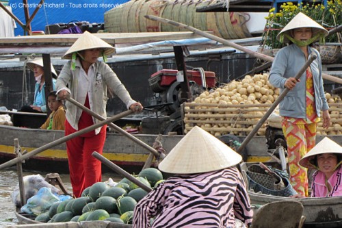 Marché flottant de Can Tho