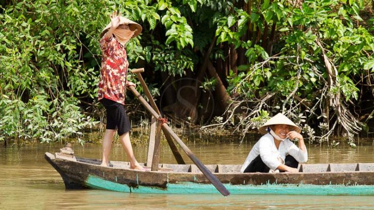Ambiance du Delta du Mékong, Vietnam