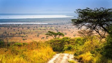 Lac Edward dans le Parc Queen Elizabeth, Ouganda