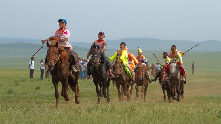 Naadam, a traditional festival in Mongolia