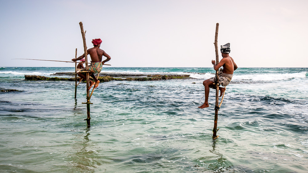 Pêcheurs à Ahangama, Sri Lanka © Shutterstock