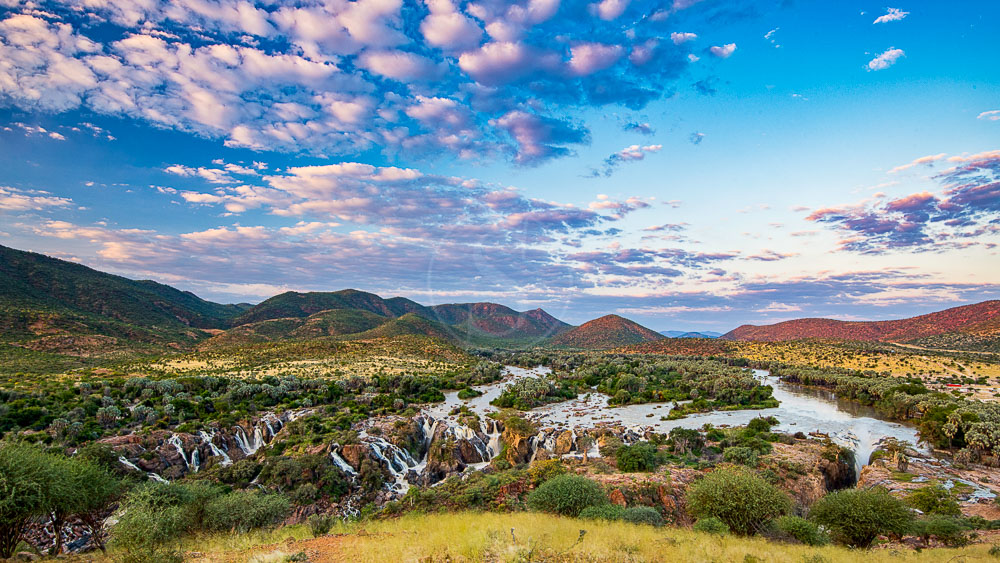 Epupa Falls sur la Kunene River, Namibie © Shutterstock