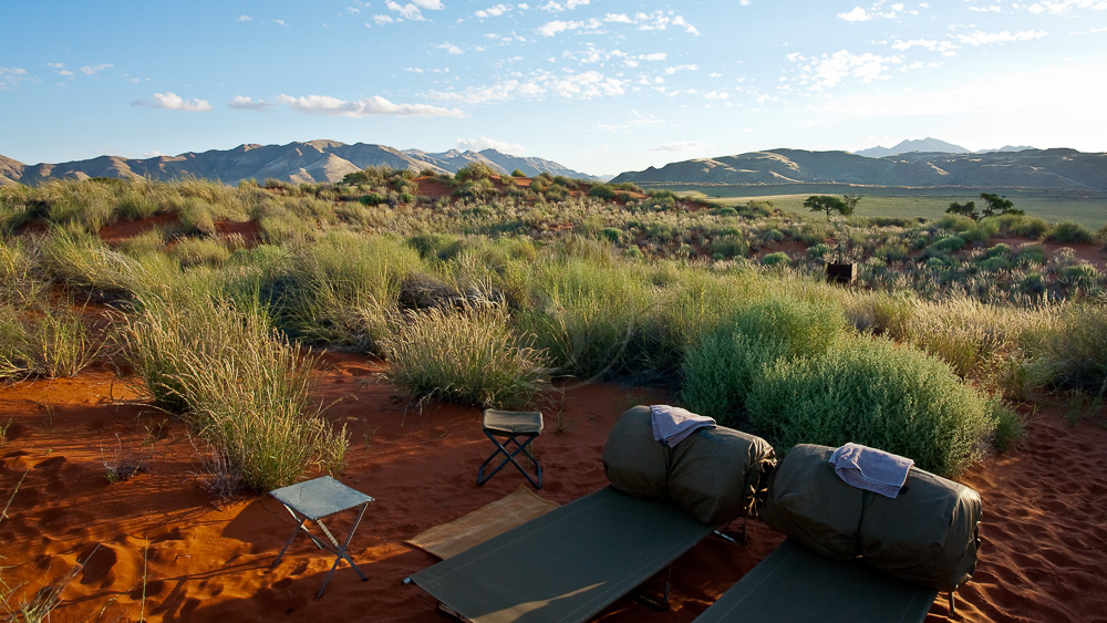 Bivouac dans la Namib Rand Nature Reserve, Namibie