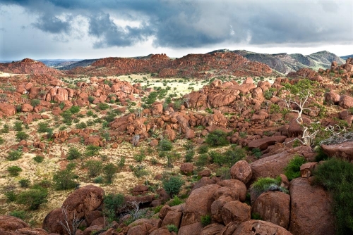 Vue depuis le Mowani Mountain Camp, Namibie