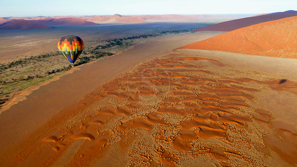 Safari en ballon vers Sossusvlei, Namibie © Namib Sky
